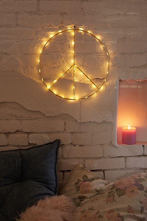 Peace Sign Light Sculpture