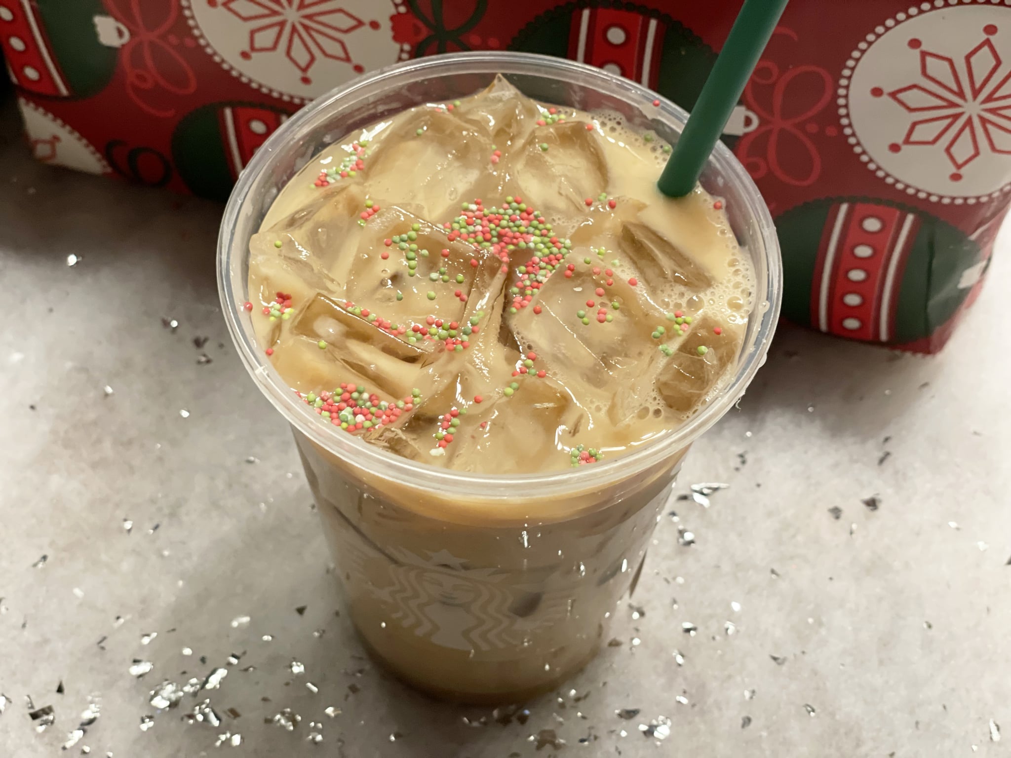 Starbucks Iced Sugar Cookie Almond Milk Latte Review POPSUGAR Food