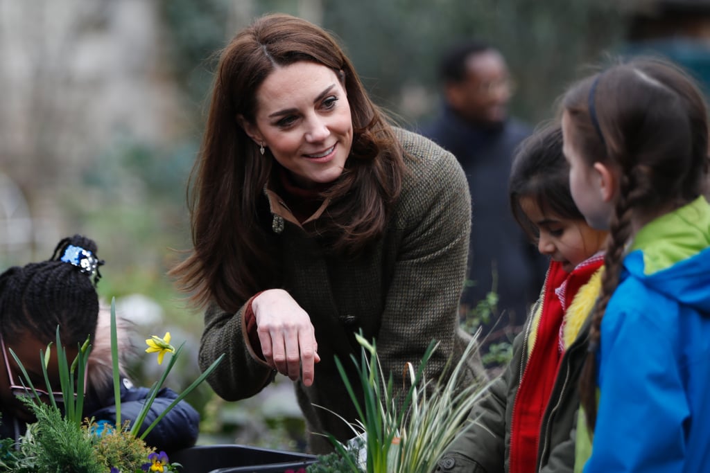 Kate Middleton Visits King Henry’s Walk Garden January 2019 POPSUGAR