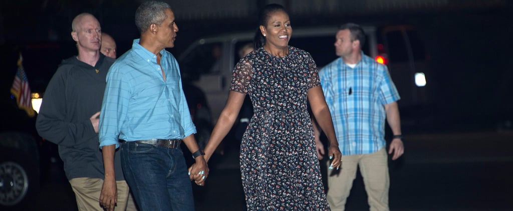 Michelle Obama's Floral Dress Leaving Hawaii January 2017