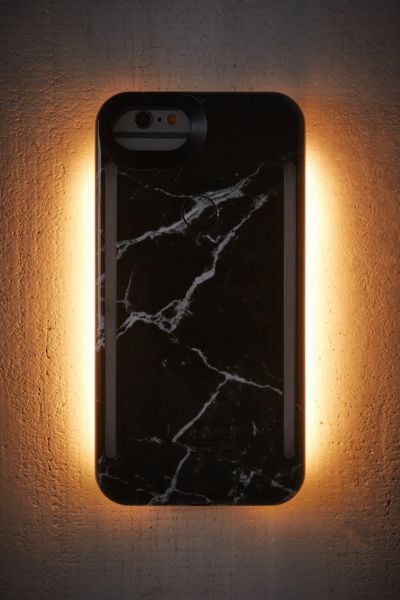 LuMee Duo Black Marble iPhone Case