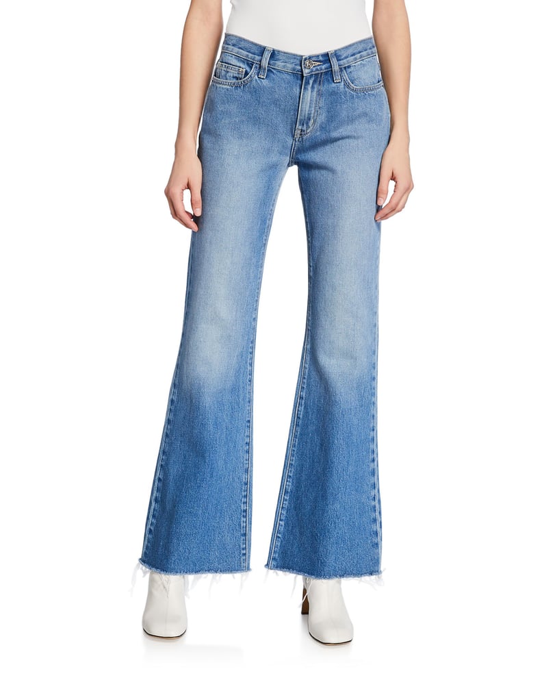 Current Elliott The Wray Mid Rise Wide Leg Jeans