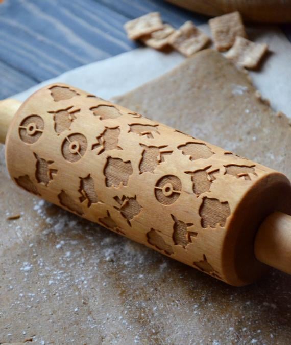 Pokémon Pikachu Wooden Rolling Pin