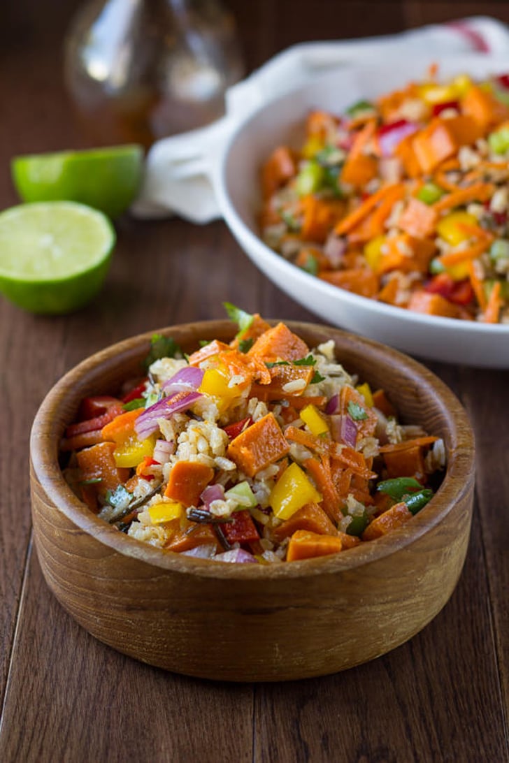 Roasted Sweet Potato and Wild Rice Salad With Chili-Lime Vinaigrette