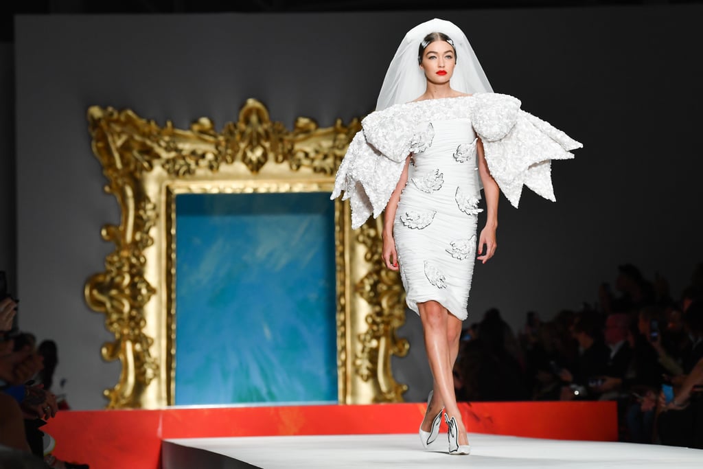 Gigi Hadid as a Bride in Moschino's Spring / Summer 2020 Show