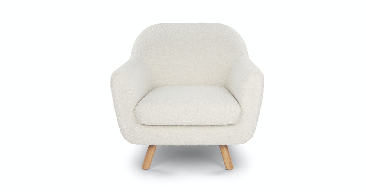 Article Gabriola Ivory Boucle Lounge Chair Best Furniture From