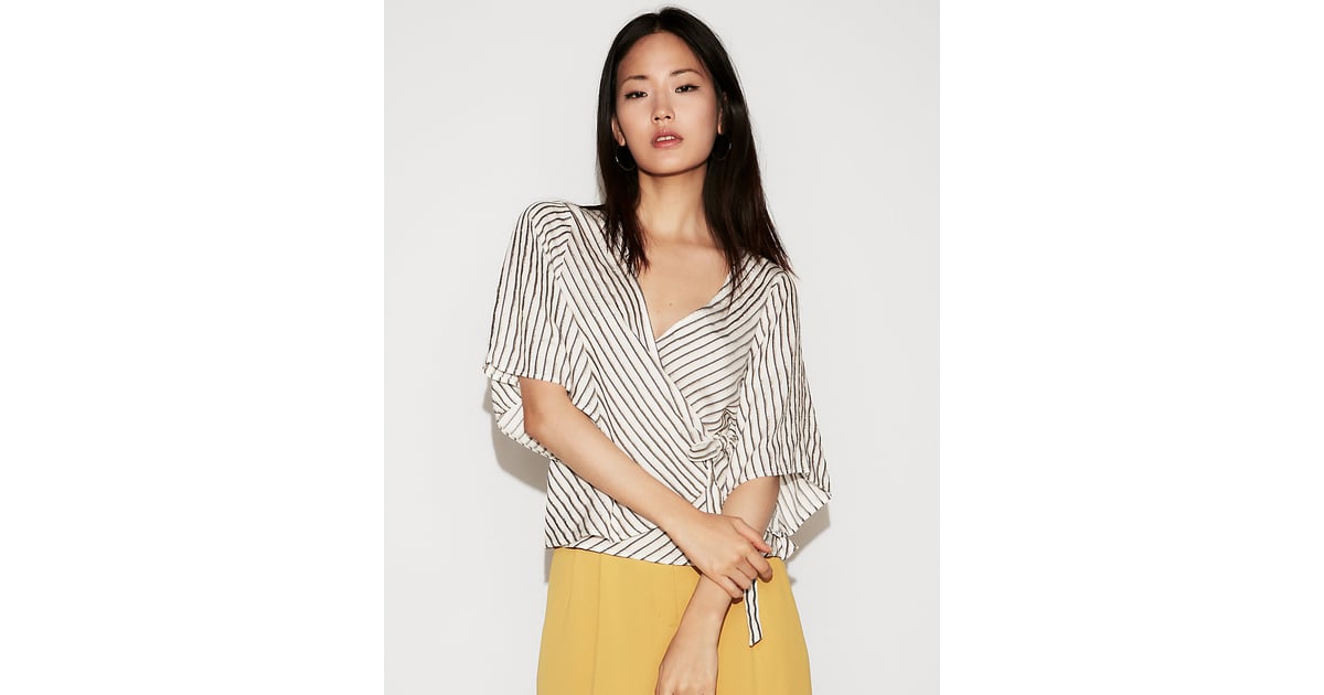 Express striped blouse sale