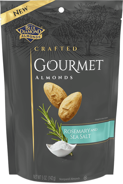 Blue Diamond Crafted Gourmet Rosemary and Sea Salt  Almonds