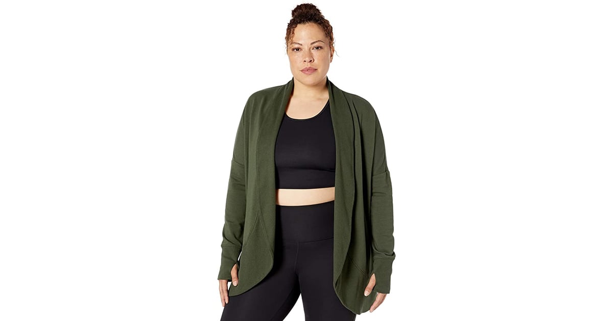 Core 10 Soft Cotton Modal French Terry Fleece Yoga Wrap Sweater | If You're  Obsessed With Workout Clothes, Have You Tried Core 10 Yet? | POPSUGAR  Fitness Photo 11