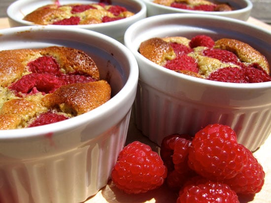 Warm Raspberry-Pistachio Cake