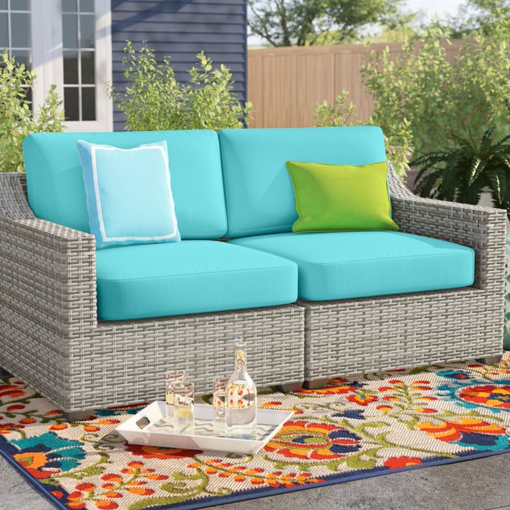 Sol 72 Outdoor Falmouth Loveseat with Cushions Best Outdoor