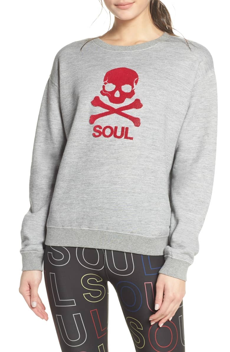 Soul by SoulCycle Skull Graphic Sweatshirt