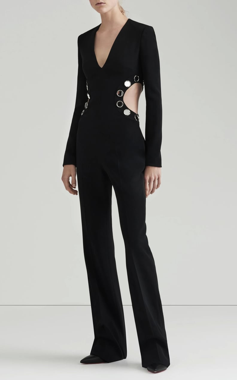 David Koma Mirror Embellished Cut-Out Jumpsuit