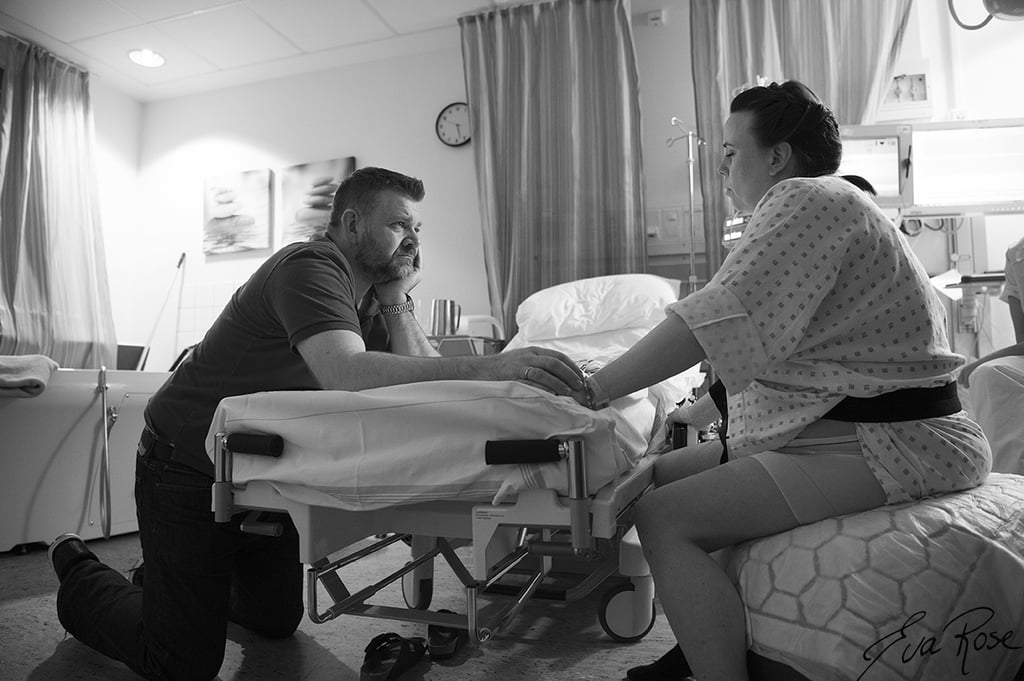 Dad Cries While Baby Is Being Born