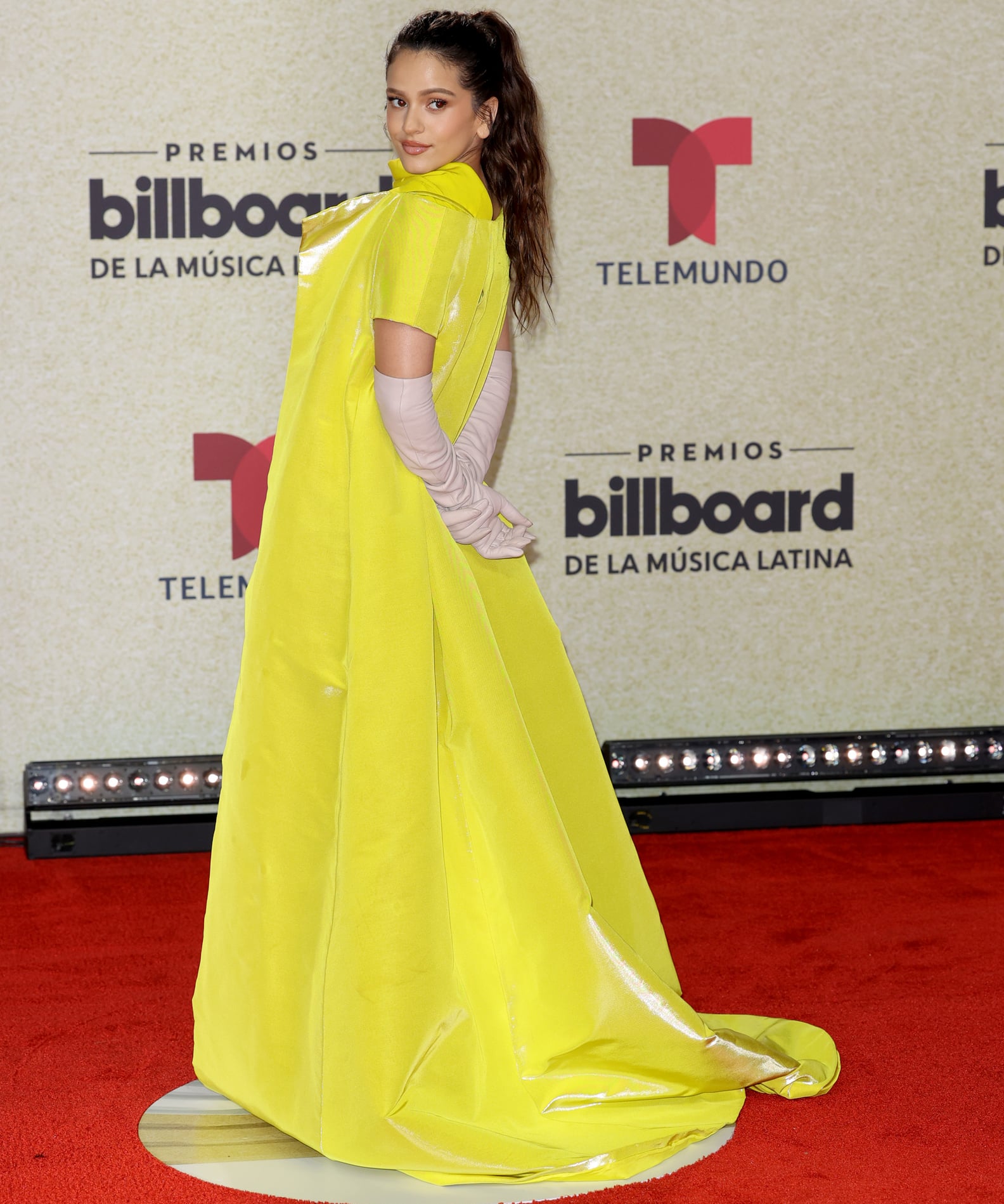 Rosalía's Yellow Valentino Dress at the Latin Music Awards | POPSUGAR ...