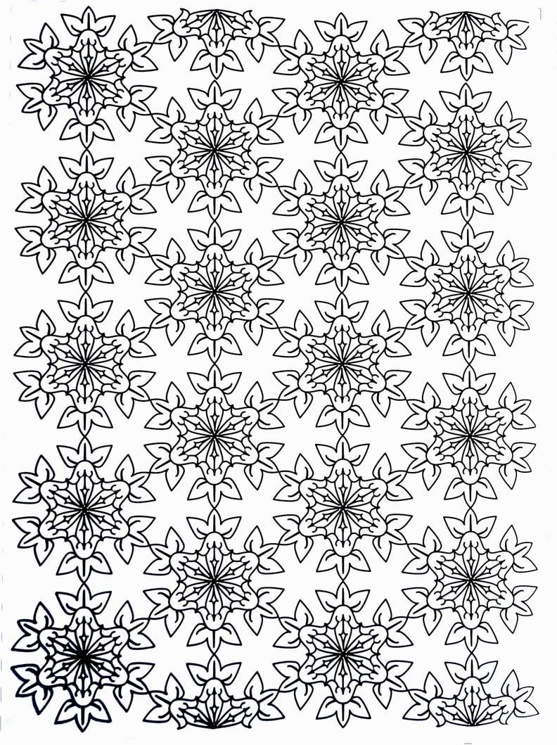 Adult Coloring Page: Petals