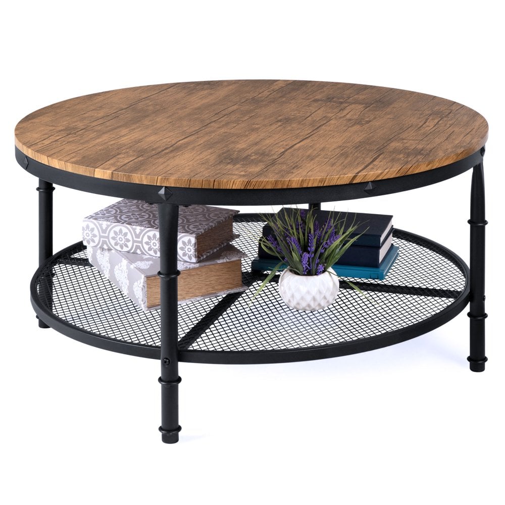 Best Choice Products 2-Tier Round Coffee Table