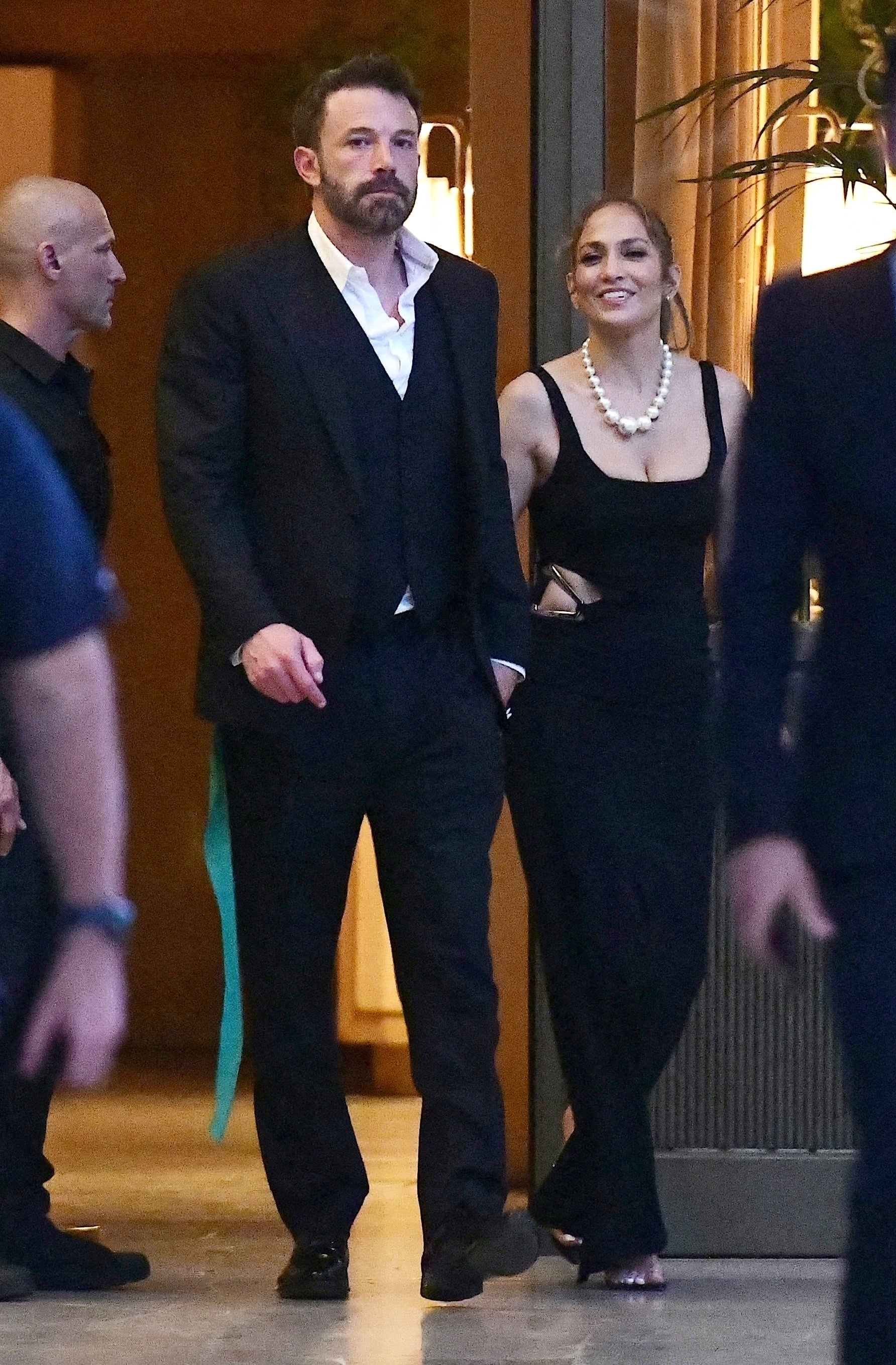 Jennifer Lopez's Black Cutout Birthday Dress
