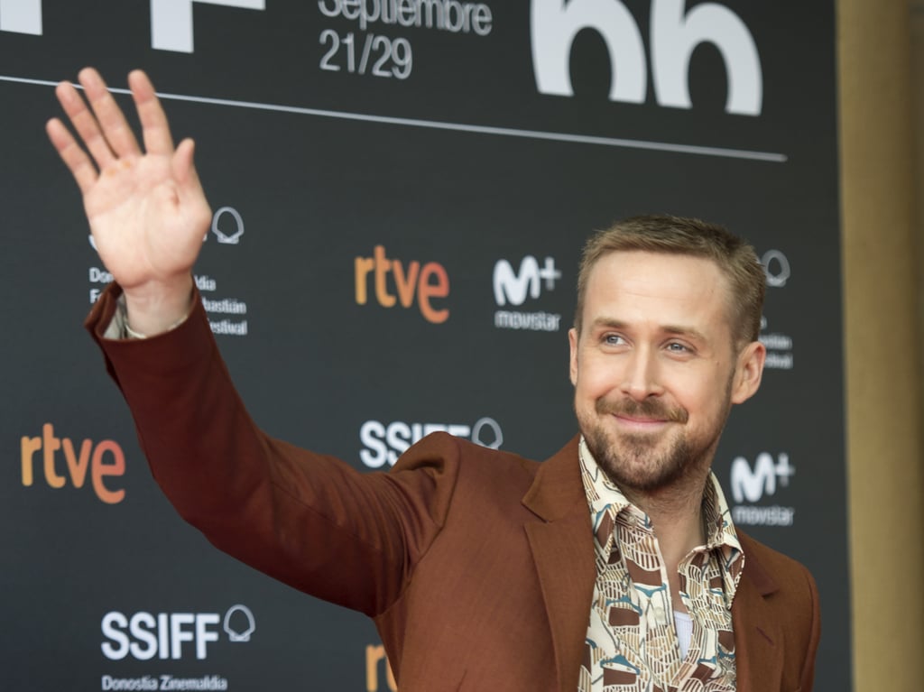 Ryan Gosling Promoting First Man Pictures