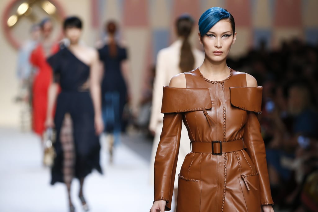 Bella Hadid Walking the Fendi Runway at Milan Fashion Week Spring/Summer 2018