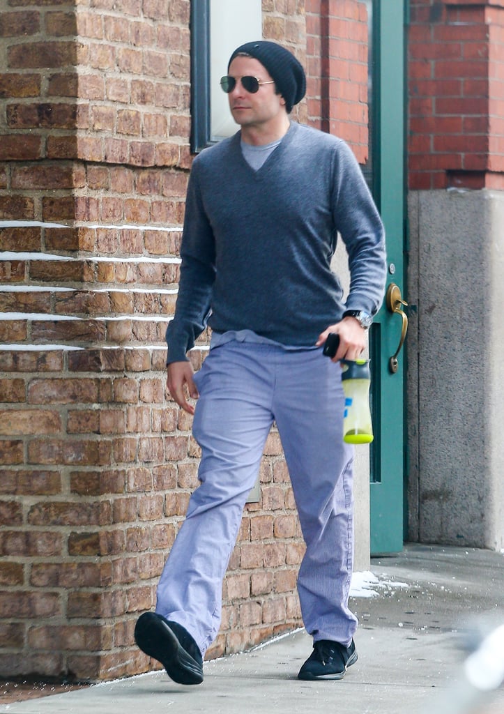 Bradley Cooper wore a beanie in NYC on Friday.