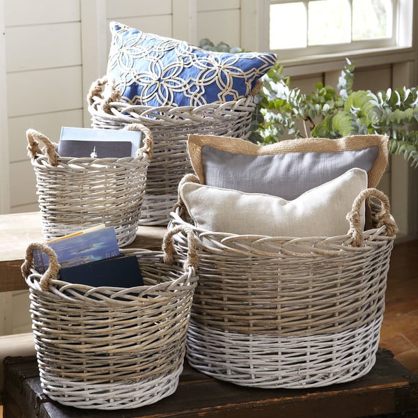 Woven Baskets Rustic Storage POPSUGAR Home Photo 2