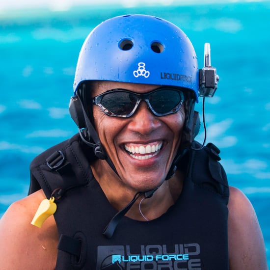 Barack Obama Kitesurfing in the Caribbean 2017 Pictures