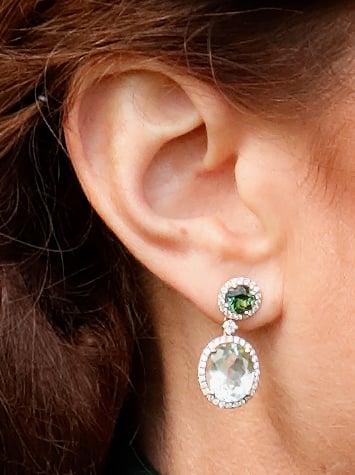 Kate middleton cheap aquamarine earrings