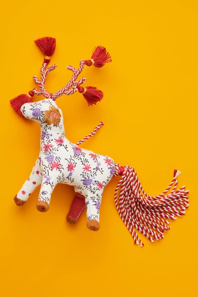 Patchwork Reindeer Ornament