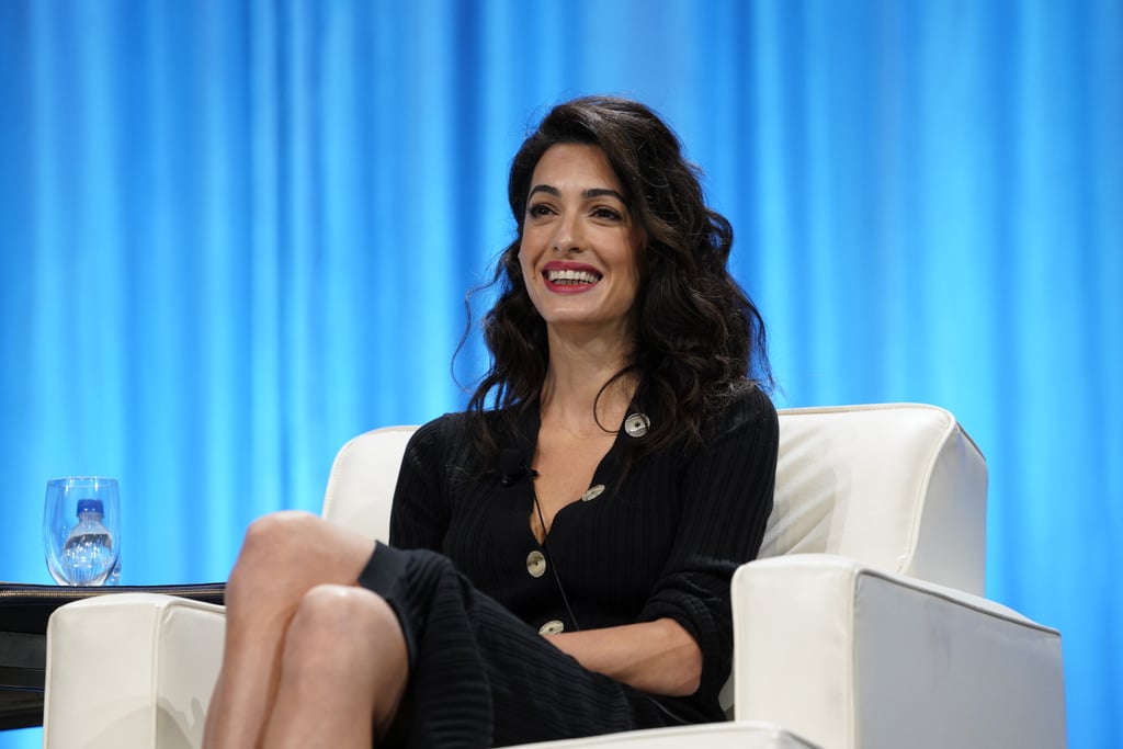 Amal Clooney Paule Ka Black Sweater Dress