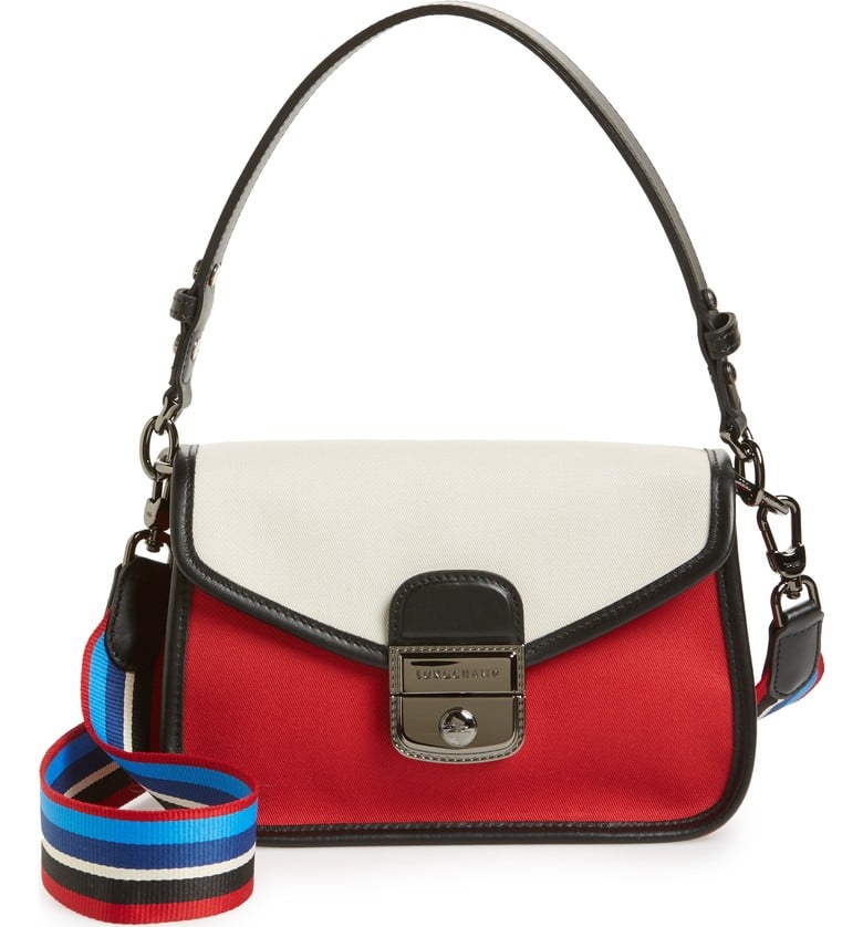 Longchamp Small Mademoiselle Gabardine Canvas Shoulder Bag Best Bags