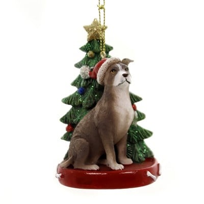 Kurt Adler Dog with Tree Ornament