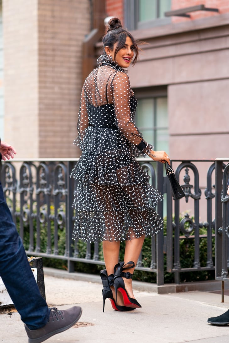 Priyanka Chopra's Sheer Polka-Dot Dress | POPSUGAR Fashion Photo 17