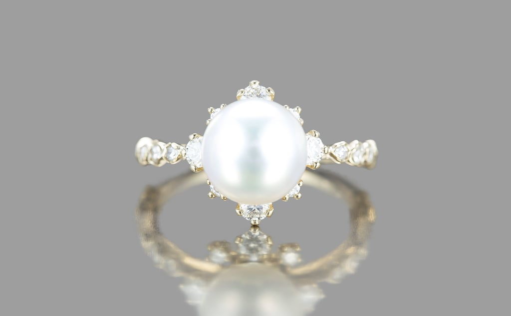 Emma Stone's Pearl Snowflake Ring