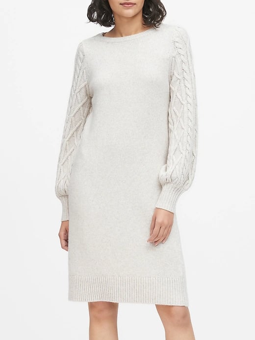 Cable-Knit Sweater Dress