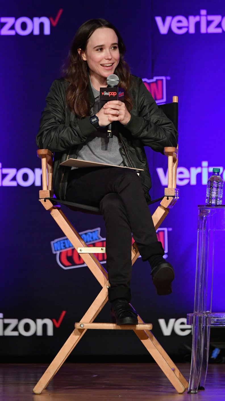 Ellen Page at New York Comic Con in 2018