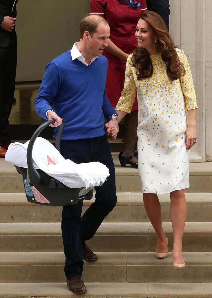 He carried baby Charlotte out of the hospital, and Kate couldn't look more in love.