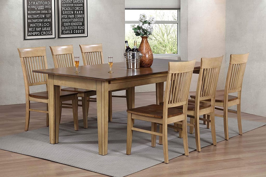 Extendable Dining Table Seats 12: Sunset Trading Brook Rectangular Extendable Wood Dining Table Set