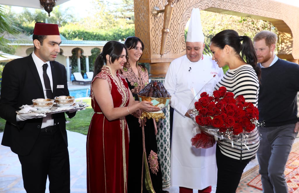 Meghan and Harry With Horses on Morocco Tour February 2019