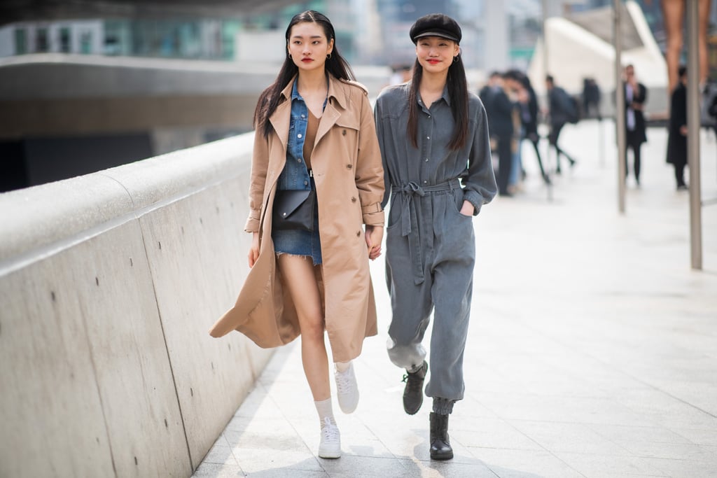 Go for the double-denim look and style a chambray top with a denim mini.