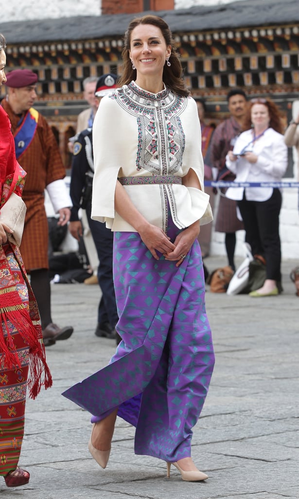 Kate Middleton Wearing a Cape in India