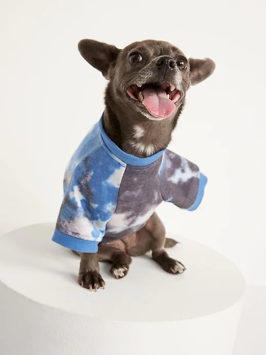 Old Navy Crew-Neck Sweatshirt in Blue Tie-Dye