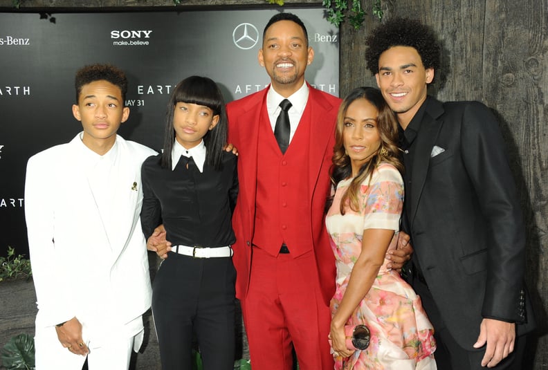 Will Smith and Trey, Jaden, and Willow Smith