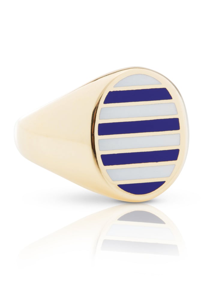 Jessica Biales Classic Stripe Signet Ring