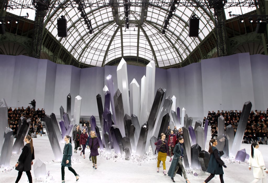 Crystals Autumn Winter 2012 Chanel Fashion Show Sets Popsugar