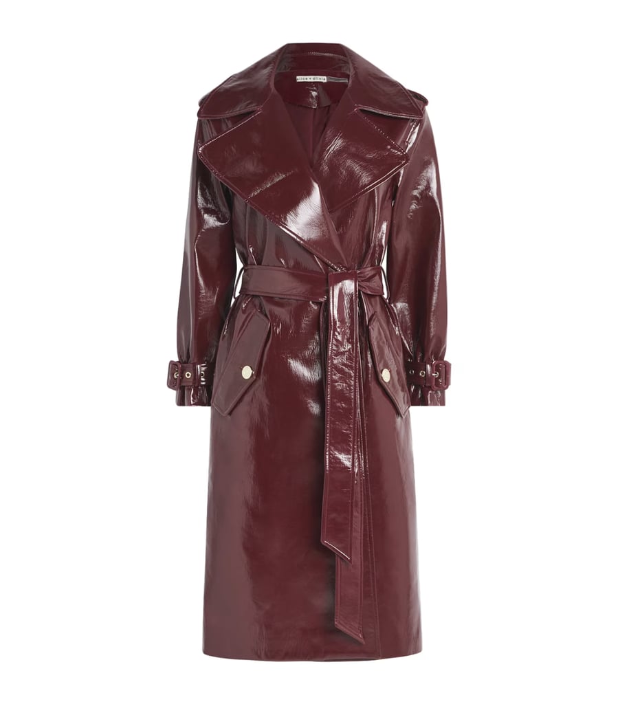 Alice + Olivia Vegan Leather Trench Coat