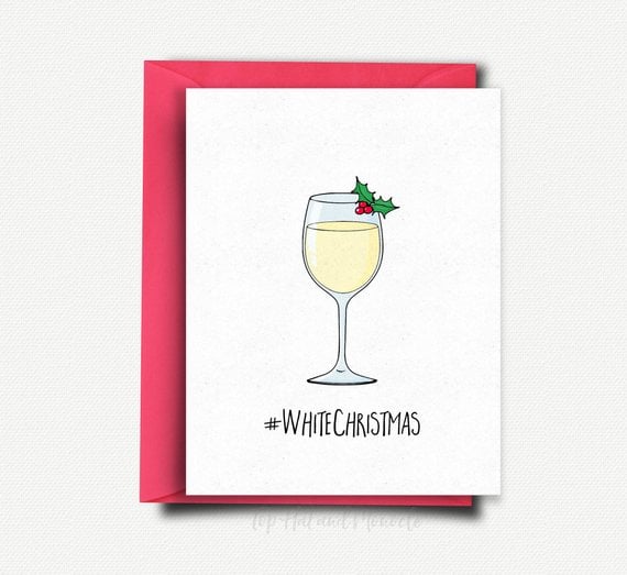 Wine Christmas Card