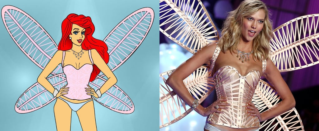 Disney Princesses as Victoria's Secret Models