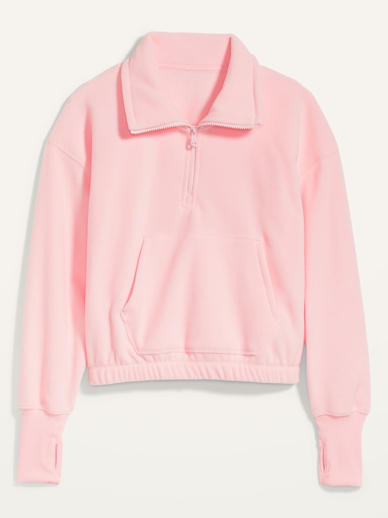 Old Navy Loose Quarter-Zip Micro Performance Fleece Sweatshirt