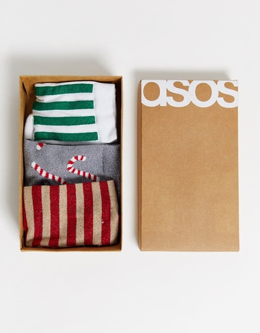 ASOS Design Christmas-Themed Sock Set